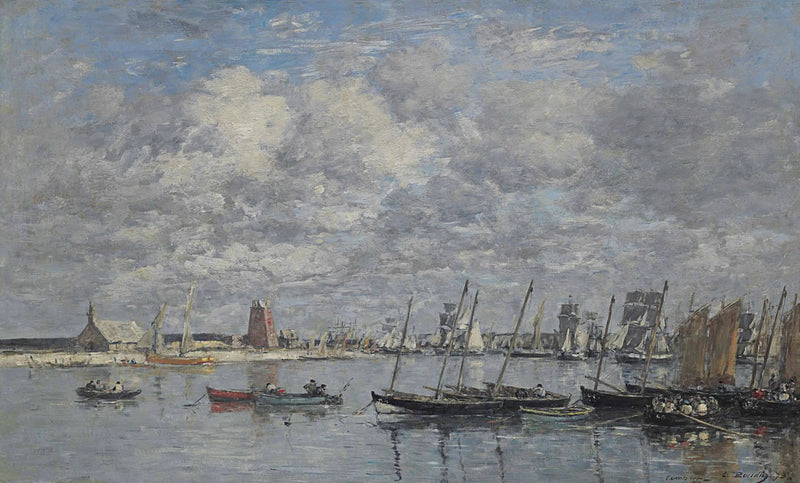 Camaret, o porto - Eugène Boudin