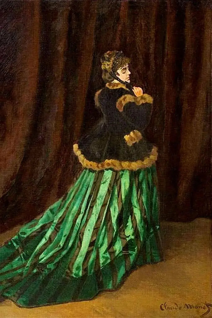 Camille de vestido verde - Claude Monet