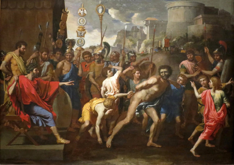 Camille e o mestre de escola de Faliéries - Nicolas Poussin