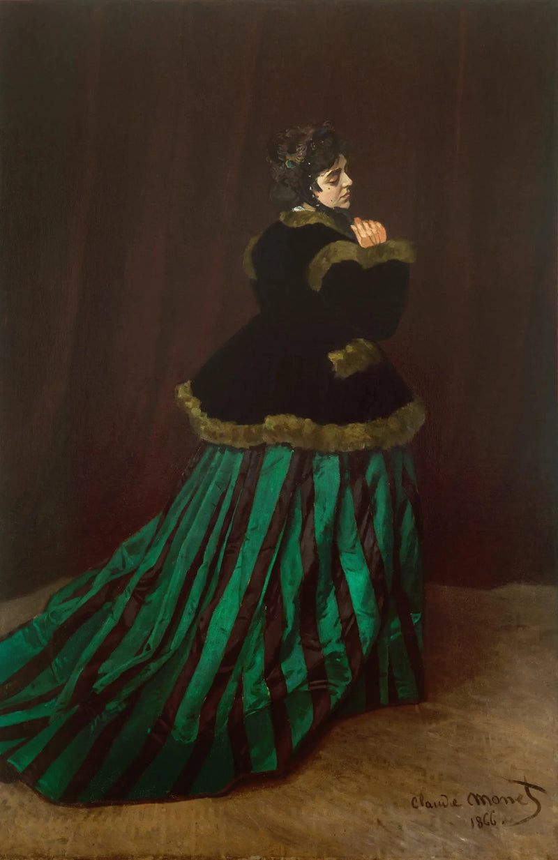 Camille ou A Mulher do Vestido Verde W65 - Claude Monet