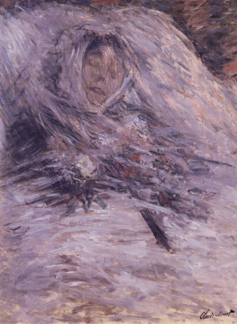 Camille em seu leito de morte - Claude Monet