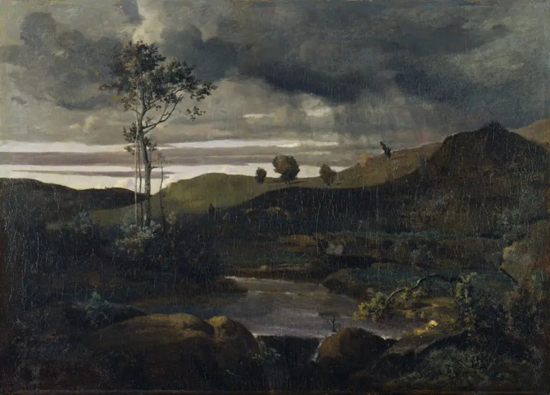 Campanha de Roma no inverno - Jean-Baptiste Camille Corot