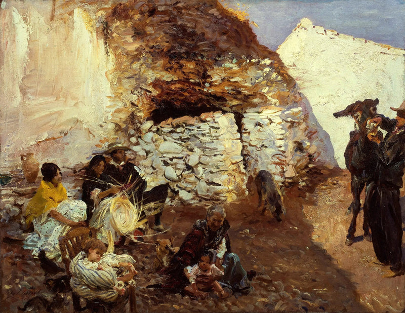 Acampamento cigano, Granada, Espanha - John Singer Sargent
