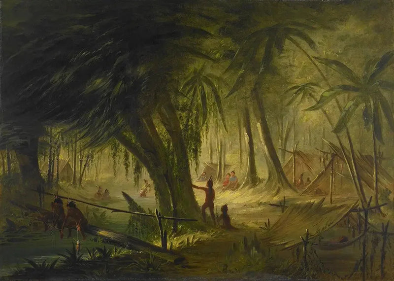 Acampamento indígena - George Catlin