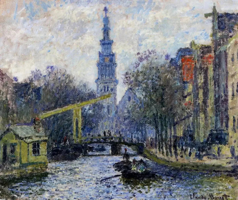 Canal em Amsterdã W308 - Claude Monet