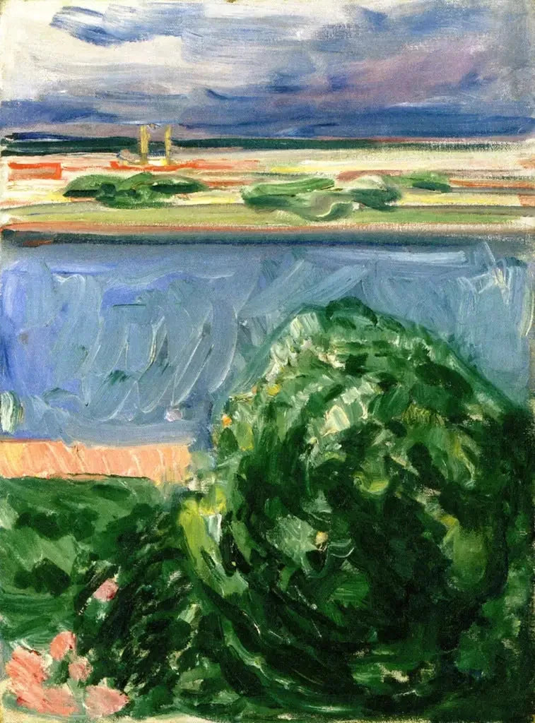 canal aos nuvens negras - Edvard Munch