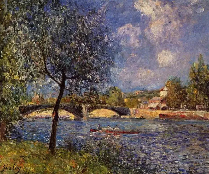 Canal de Bristol, noite - Alfred Sisley