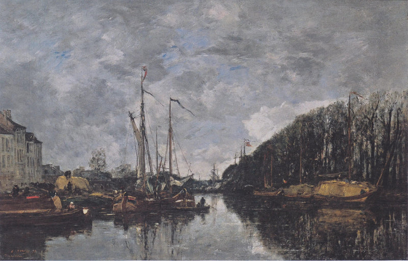 Canal da Allee-Verte, Bruxelas - Eugène Boudin