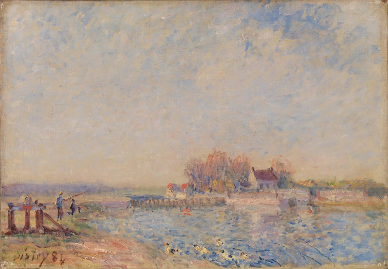 Canal de Saint Mammès – Loing (Saint Mammès – Canal do Loing) - Alfred Sisley