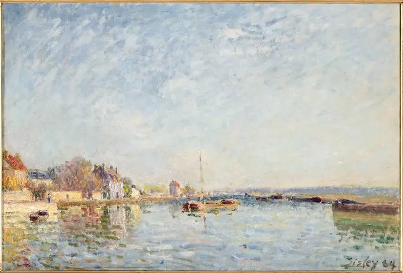 Canal do Loing - Alfred Sisley