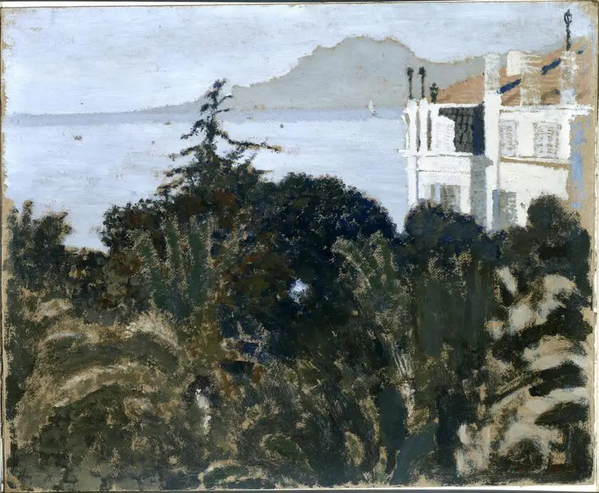 Cannes, jardim à beira do Mediterrâneo - Édouard Vuillard
