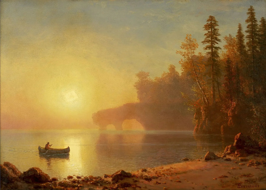 Caiaque Indígena - Albert Bierstadt