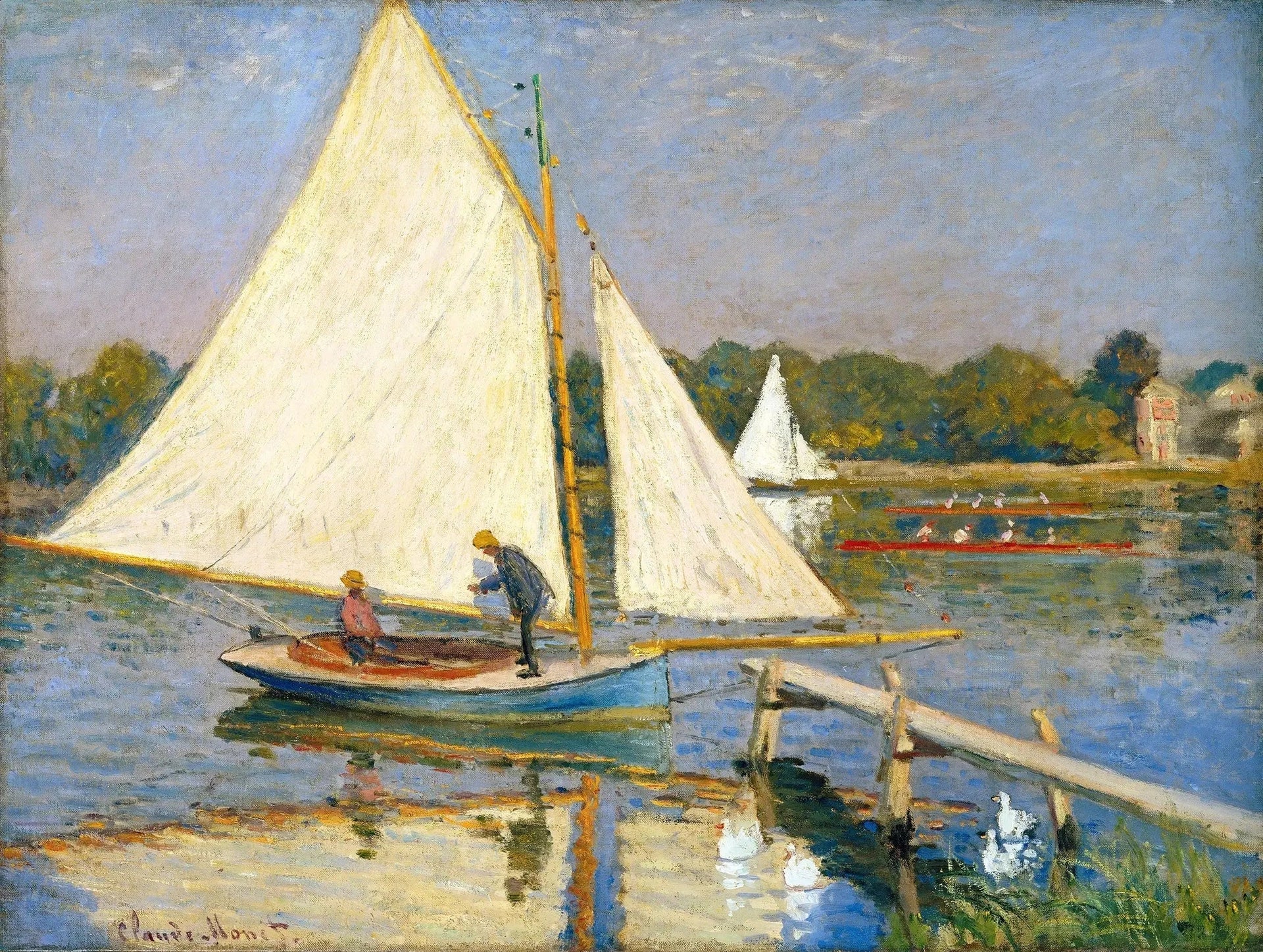 Canotiers à Argenteuil W324 par Claude Monet, 1874, Collection Nahmad
