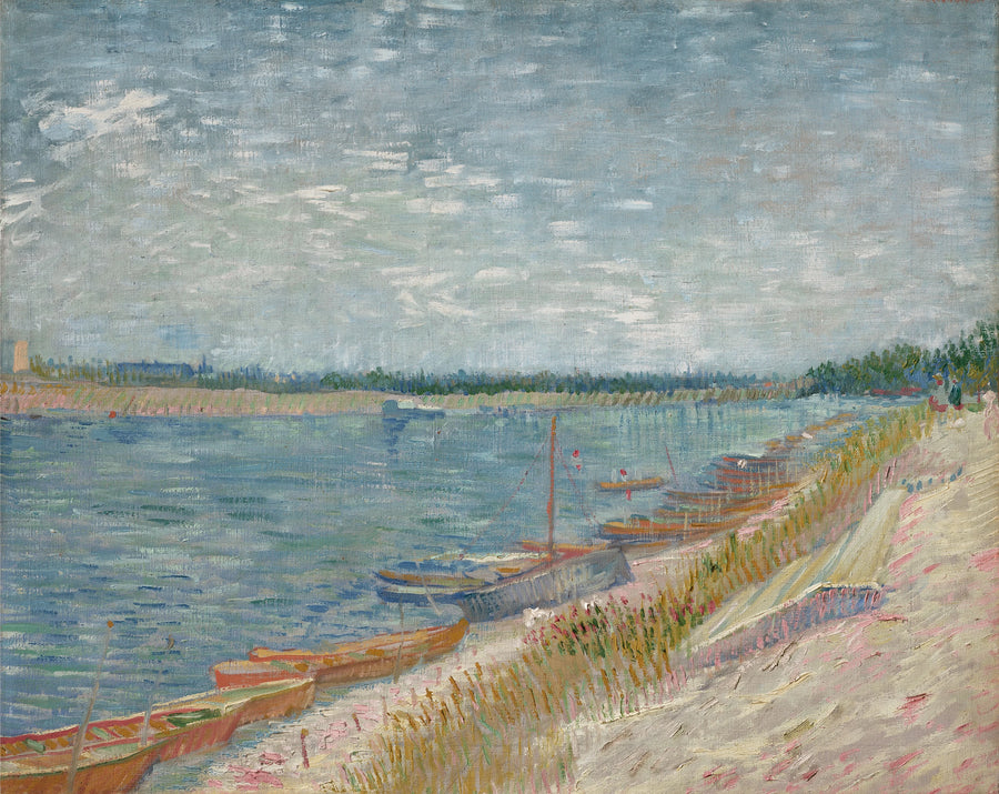 Os barcos amarrados - Vincent van Gogh