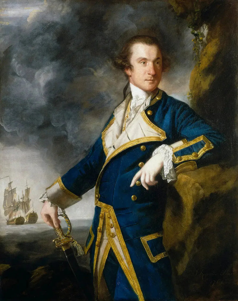 Capitão Alexander Hood, 1726-1814 - Joshua Reynolds