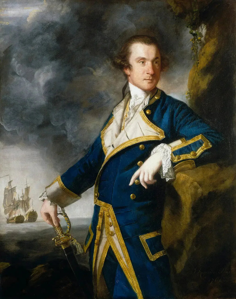 Capitão Alexander Hood, 1726-1814 - Joshua Reynolds