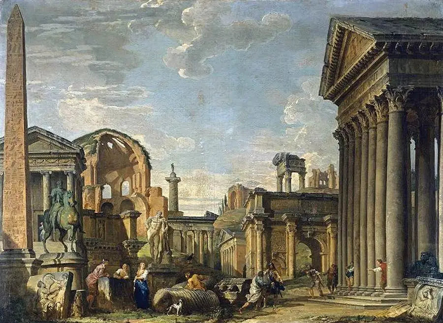 Capricho arquitetônico - Giovanni Paolo Panini