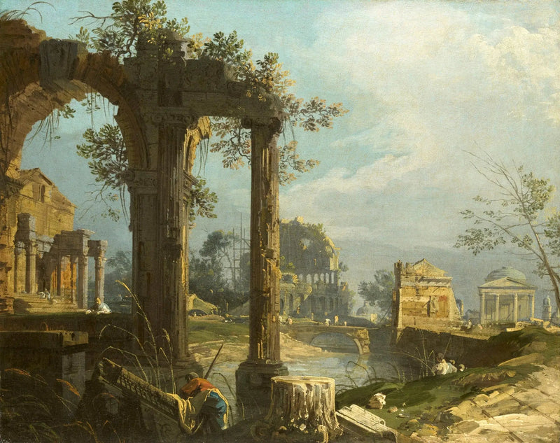 Capricho com ruínas - Canaletto