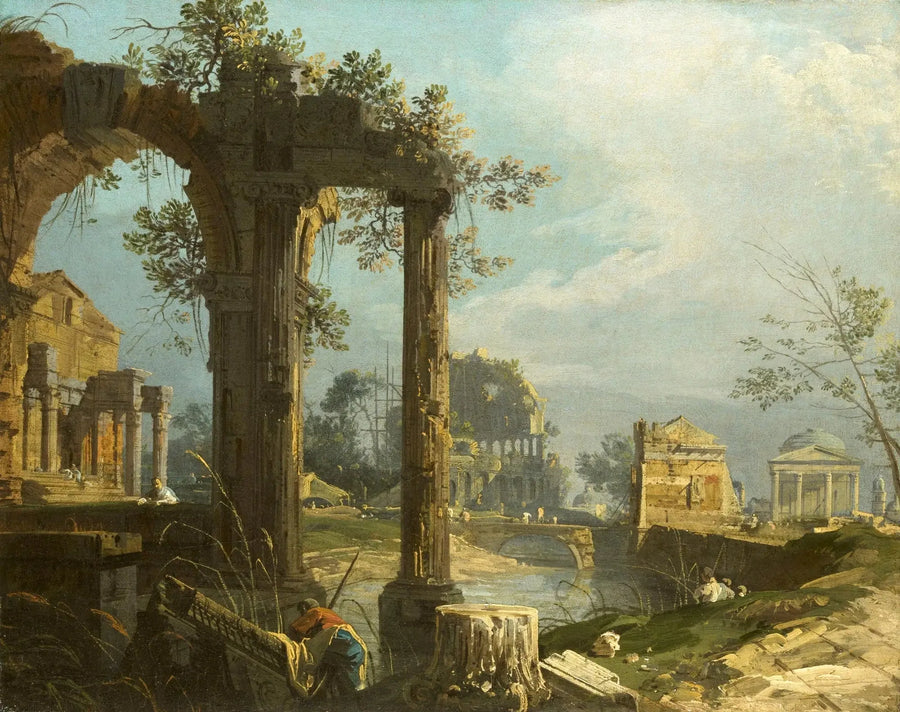 Capricho com ruínas - Canaletto