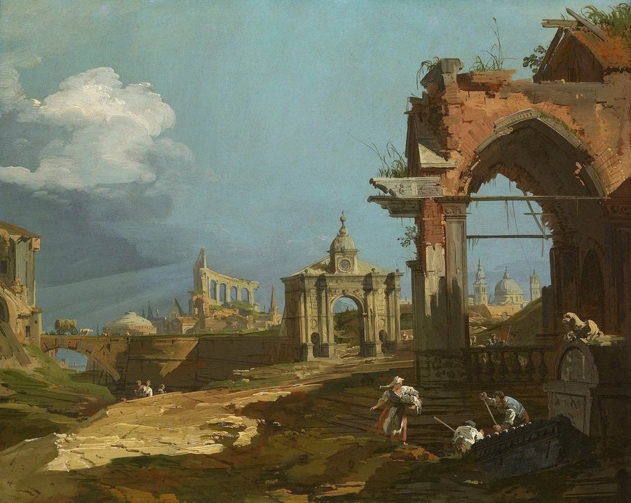 Capricho com arco pontiagudo - Canaletto