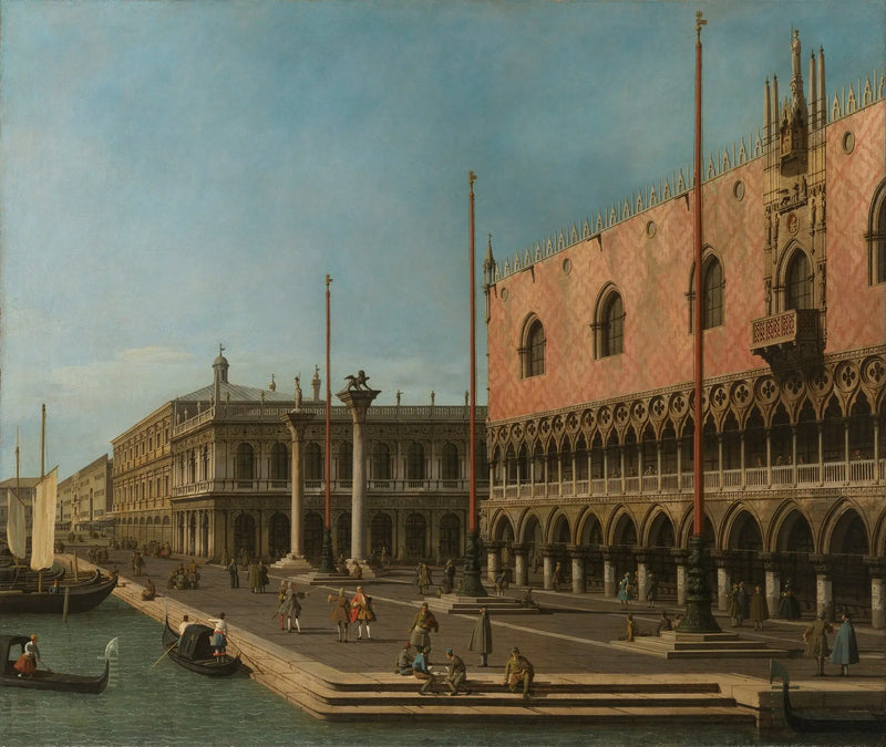 Caprice do Môle e do Palácio do Doge - Canaletto