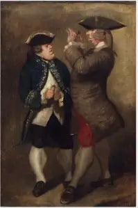 Caricatura de Sir William Lowther e Joseph Leeson, futuro 1º conde de Milltown - Joshua Reynolds