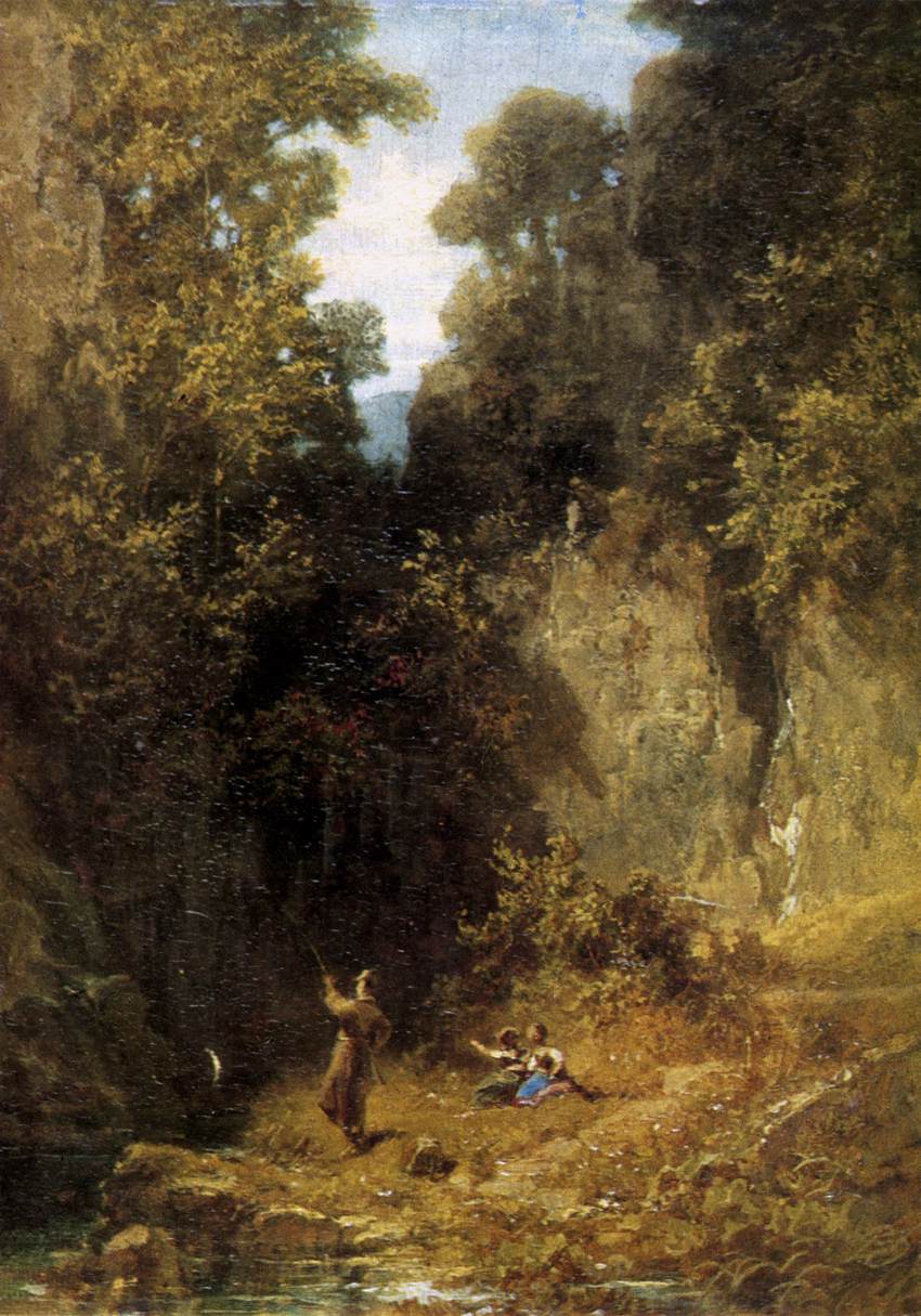 Der Angler - Carl Spitzweg