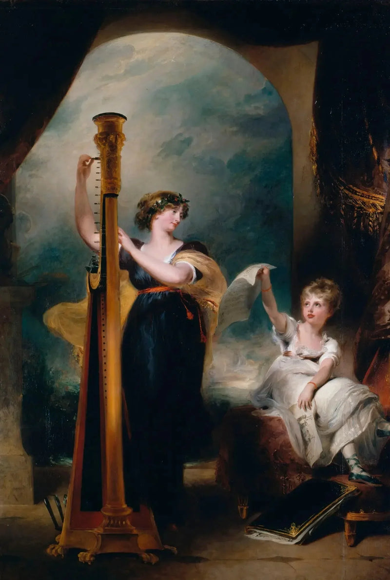Caroline, princesa de Gales, e a princesa Charlotte - Thomas Lawrence