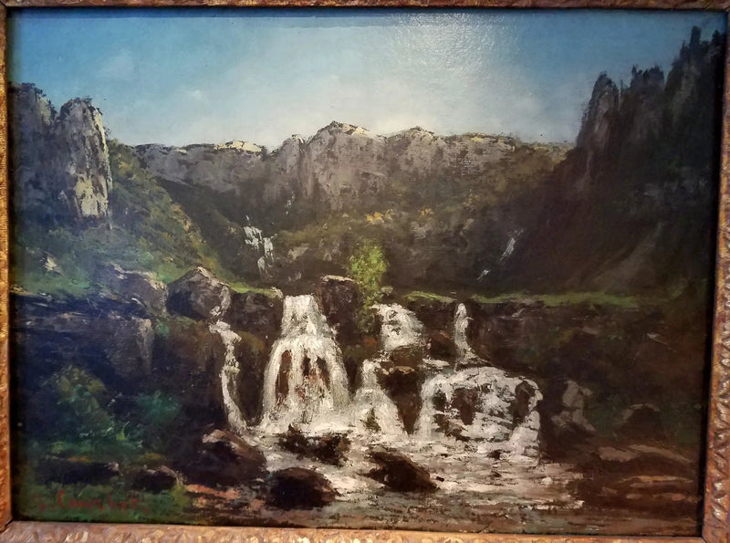 Cachoeira de Ornans - Gustave Courbet
