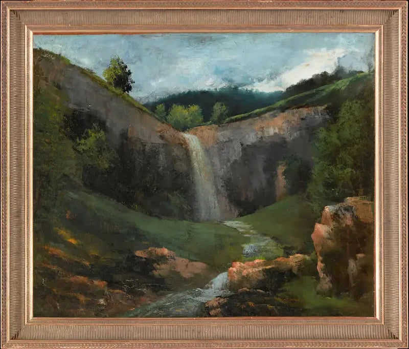  Cascata e riacho - Gustave Courbet