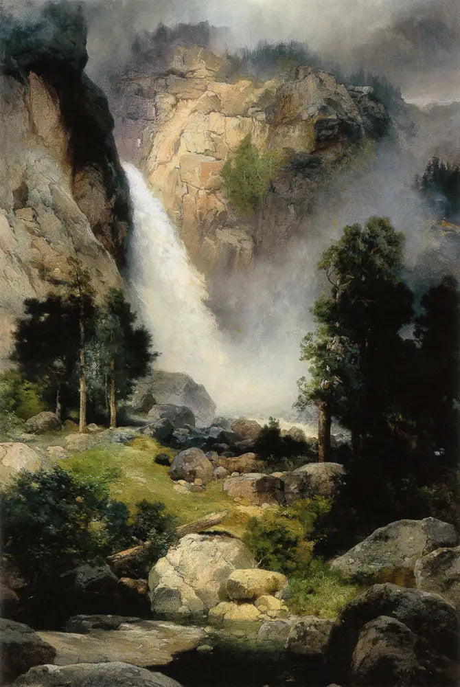 Cachoeira Cascade, Yosemite - Thomas Moran