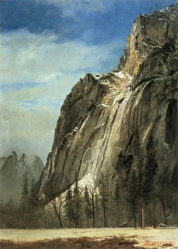 Rochas da Catedral, uma vista de Yosemite - Albert Bierstadt