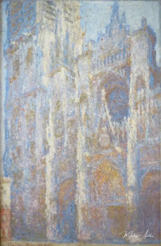 Cathédrale de Rouen, au soleil couchant (W1350) - Claude Monet - Reproductions de tableaux et peintures haut de gamme