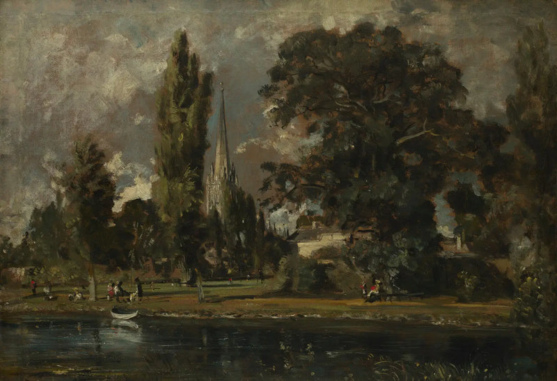 Catedral de Salisbury e Leadenhall a partir do rio Avon - John Constable