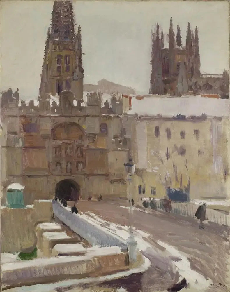 Catedral e porta de Santa María, Burgos - Joaquín Sorolla