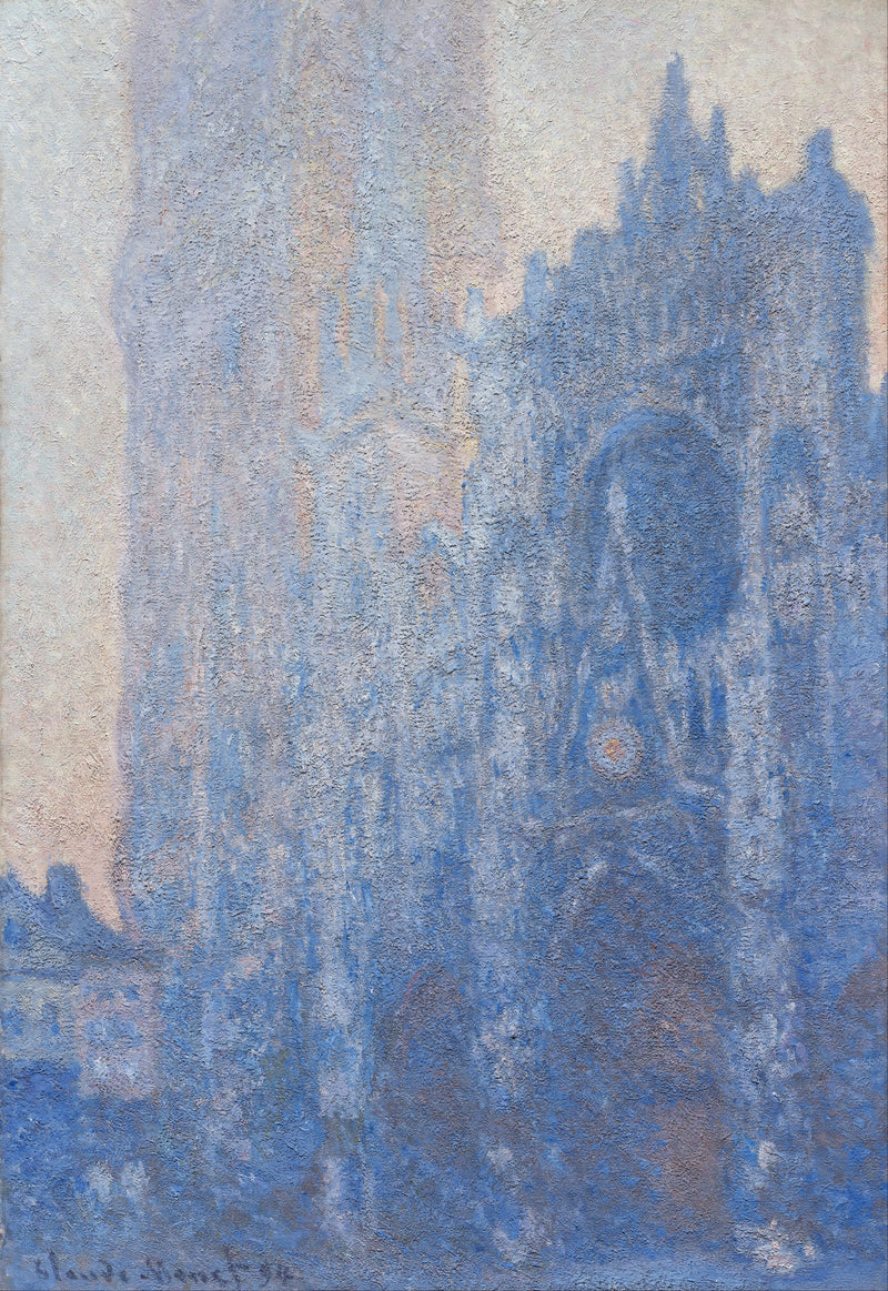 Catedral de Rouen, efeito matinal W1348 - Claude Monet