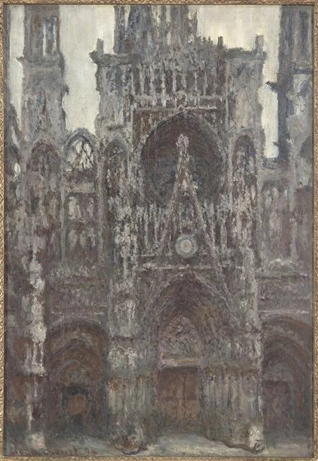 Catedral de Rouen, Harmonia Marrom W1319 - Claude Monet
