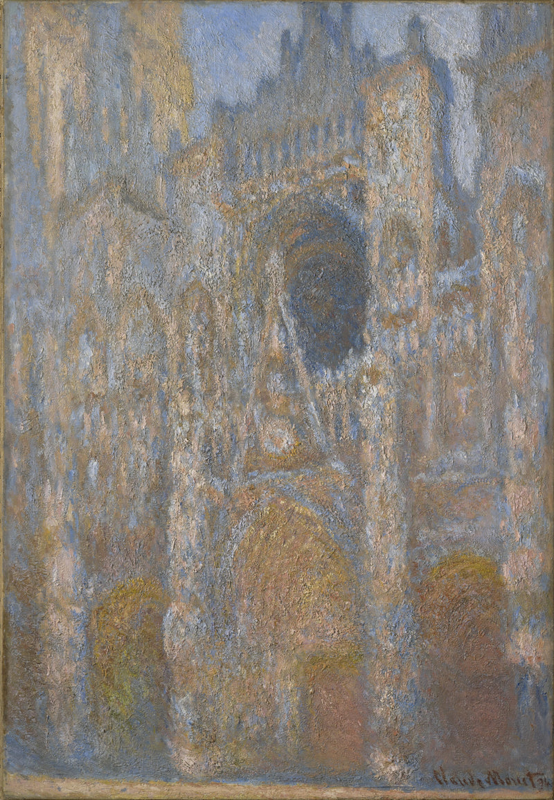 Catedral de Rouen, fachada em pleno sol W1358 - Claude Monet