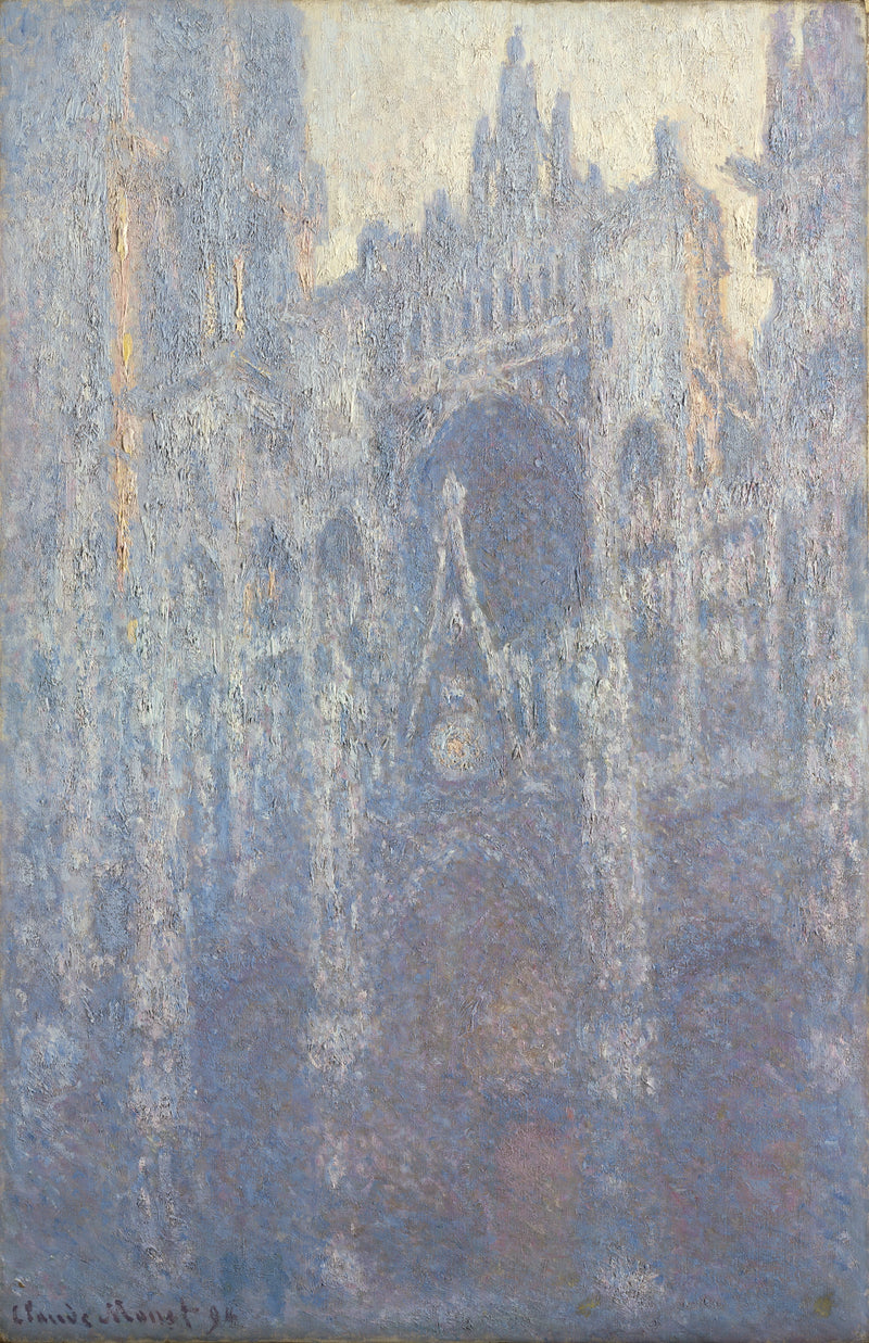 O Portal da Catedral de Rouen, efeito matinal W1354 - Claude Monet