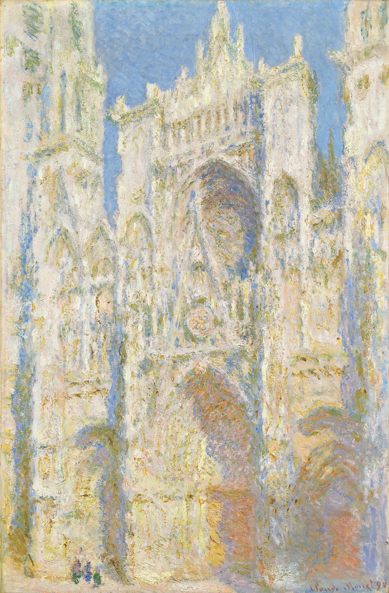 Catedral de Rouen, fachada oeste, ao sol W1324 - Claude Monet