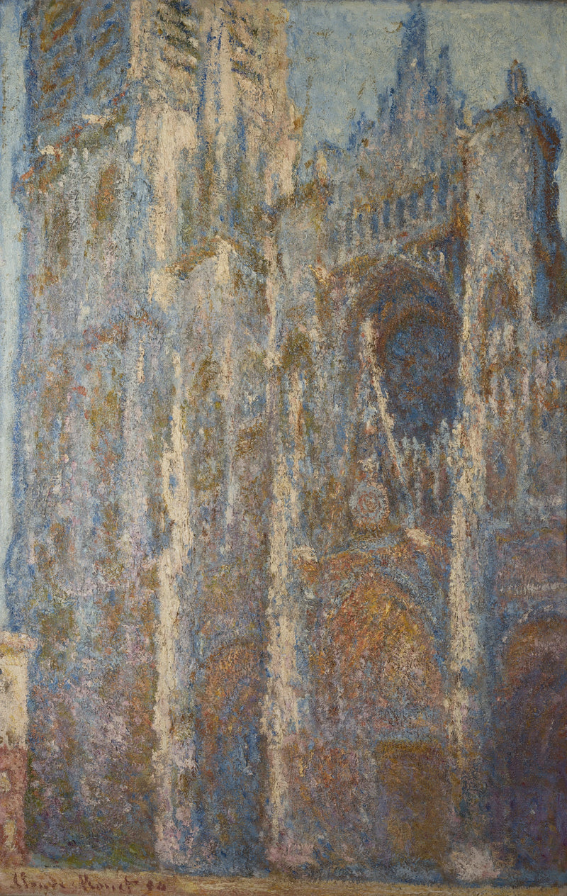Catedral de Rouen, o portal e a torre Albane, meio-dia W1350 - Claude Monet