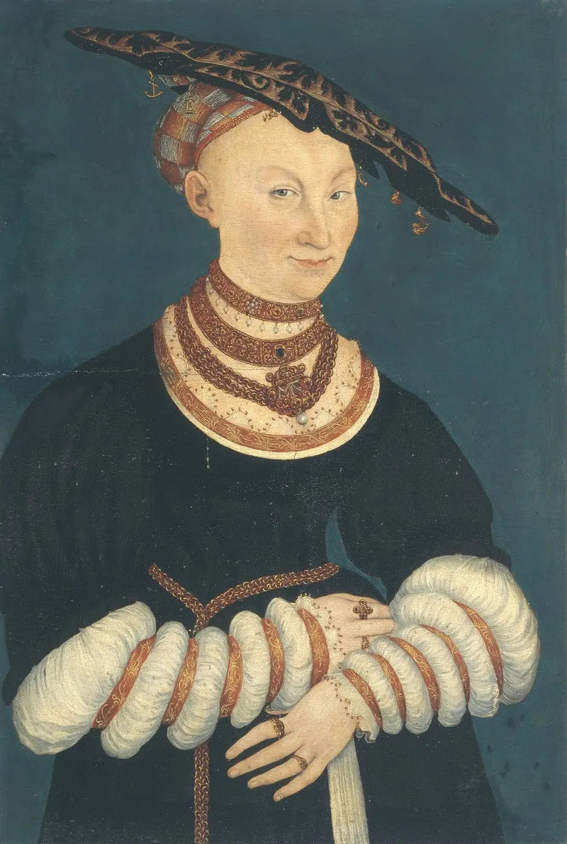 Catherine de Mecklembourg, duquesa de Saxônia (1487-1561) - Lucas Cranach, o Velho