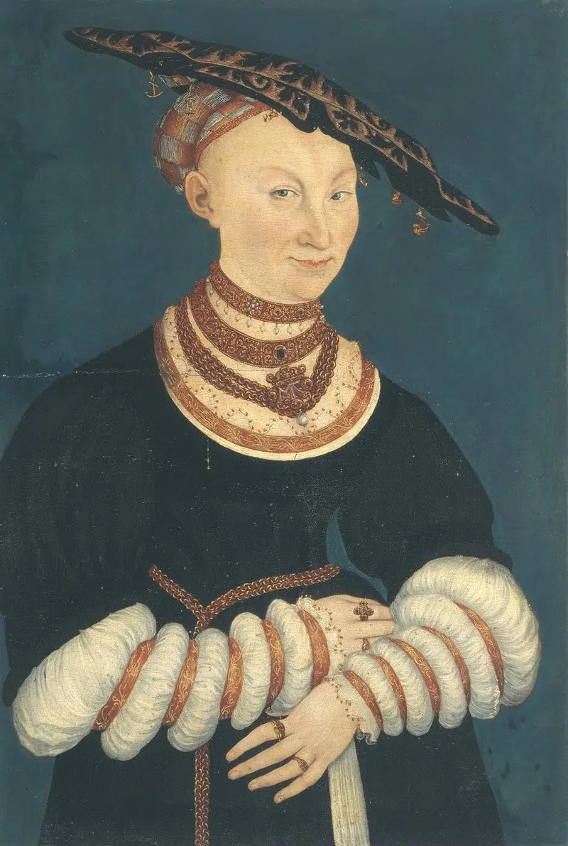 Catherine de Mecklembourg, duquesa de Saxônia (1487-1561) - Lucas Cranach, o Velho