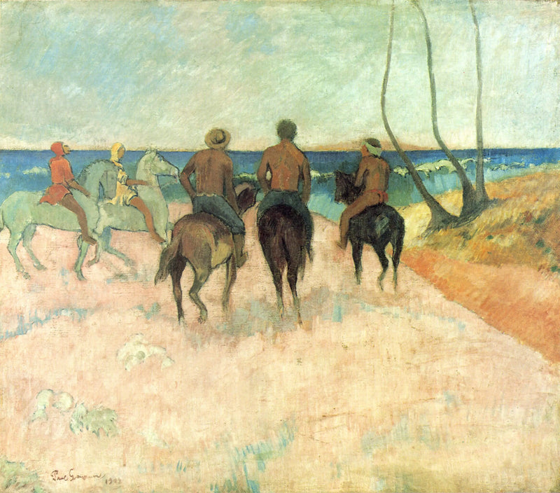 Cavaleiros na praia (I) - Paul Gauguin