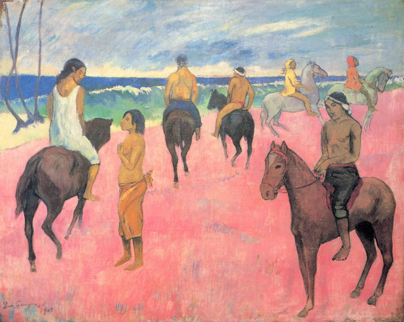 Cavaleiros na praia (II) - Paul Gauguin