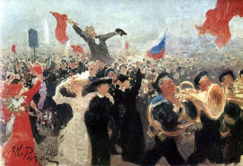 Celebração do Manifesto de 17 de outubro de 1905 - Ilya Repin