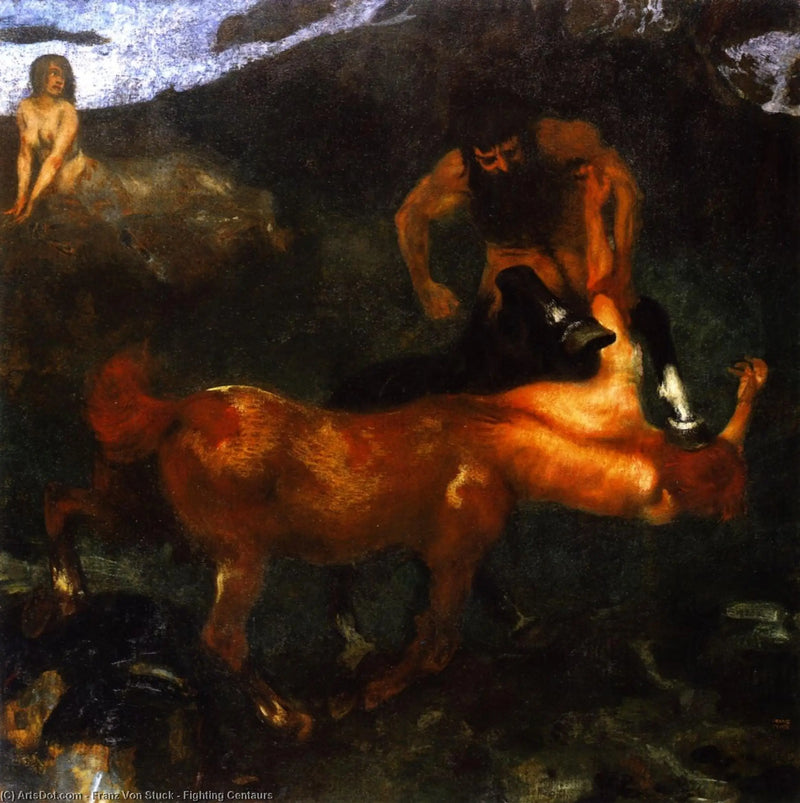 Centaure em Combate - Franz Von Stuck