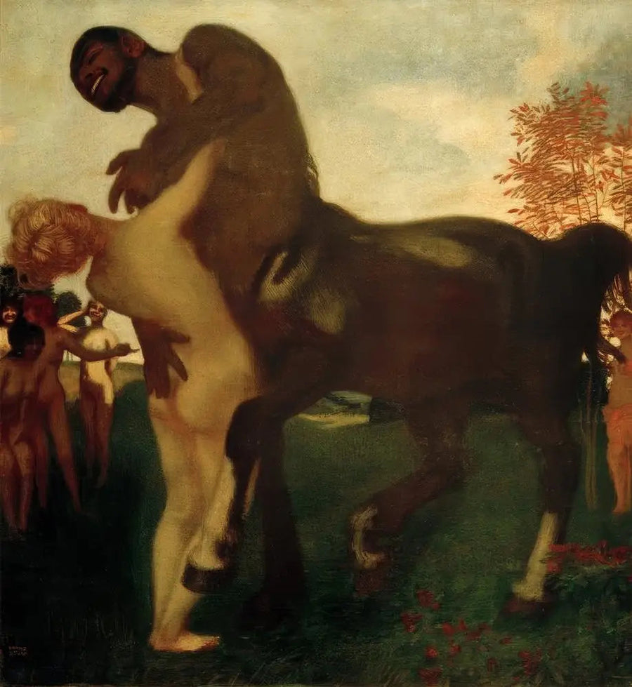 Centauro e Ninfa - Franz Von Stuck
