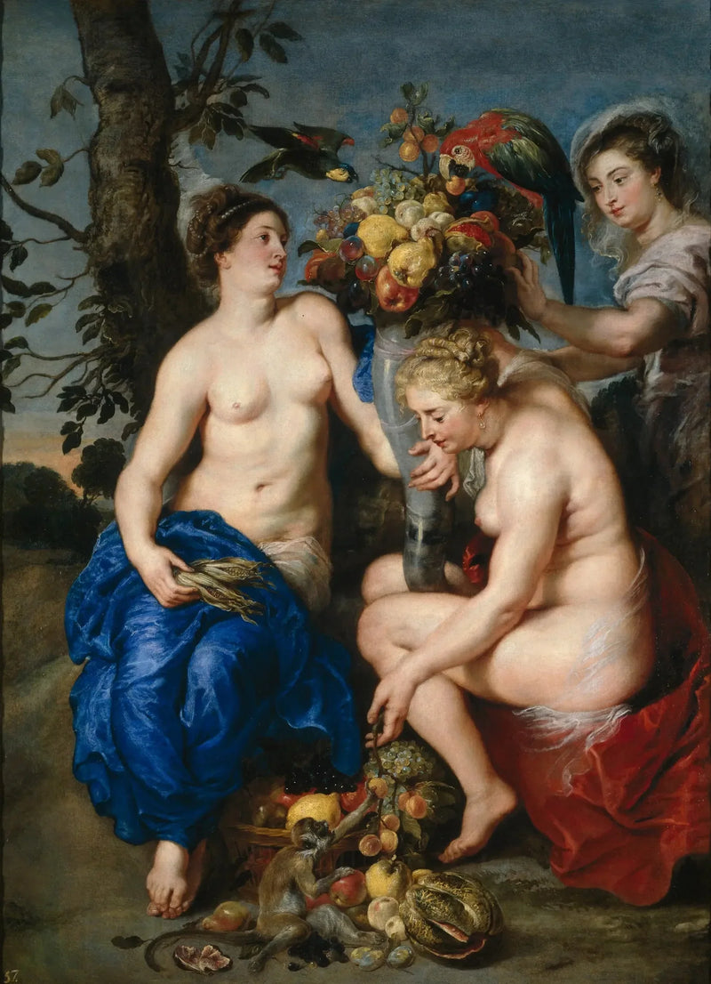 Ceres e duas ninfas - Peter Paul Rubens