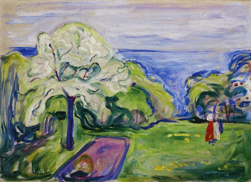 Cerejeira em flor - Edvard Munch